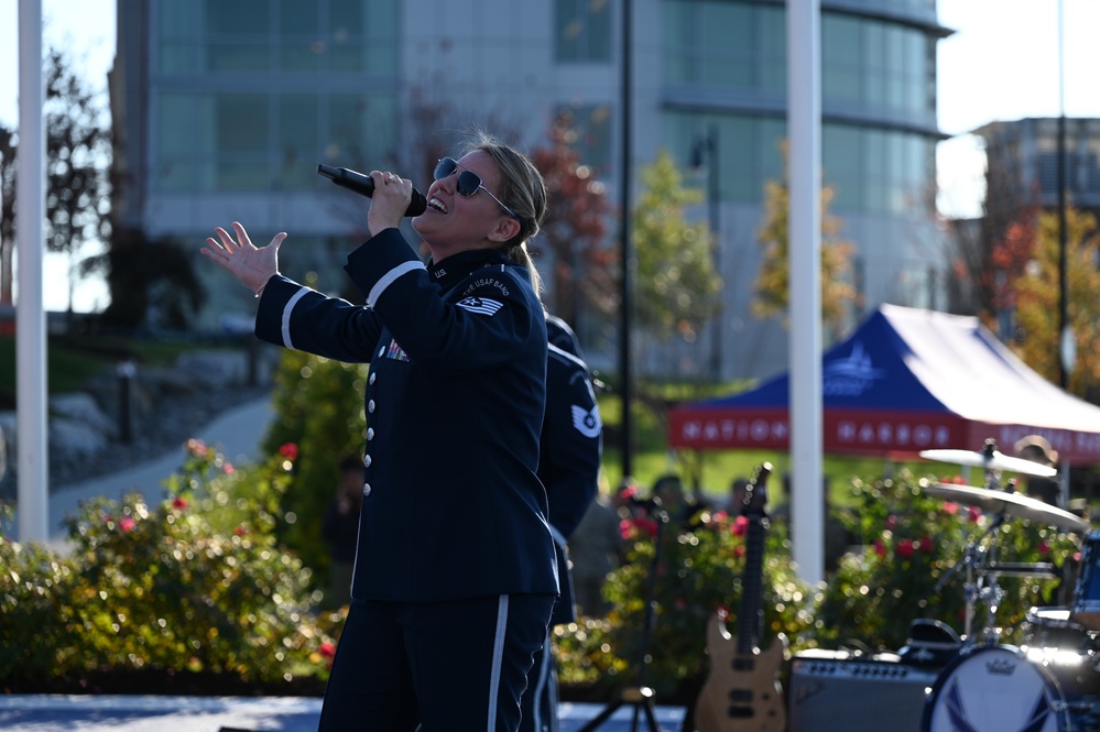 Dedication of Salute to Capital Guardians statue at National Harbor, MD