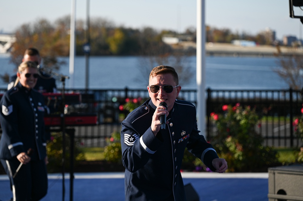 Dedication of Salute to Capital Guardians statue at National Harbor, MD