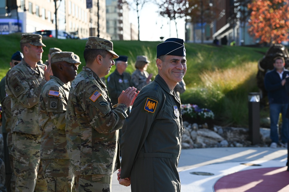 Dedication of Salute to Capital Guardians statue at National Harbor, MD