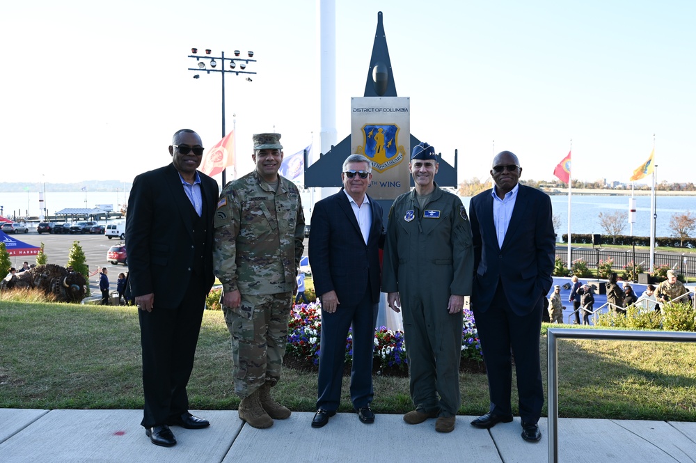 Dedication of Salute to Capital Guardians statue at National Harbor, MD