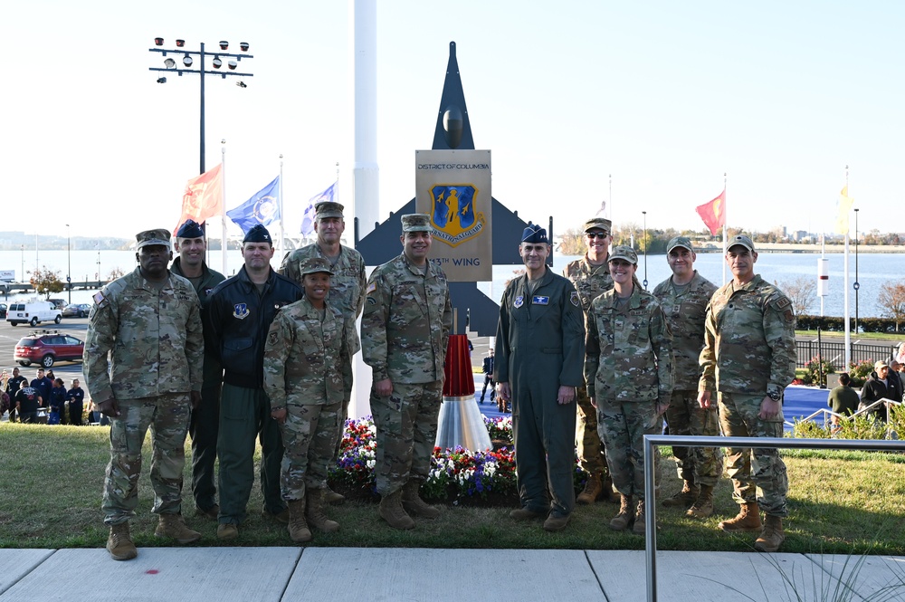 Dedication of Salute to Capital Guardians statue at National Harbor, MD