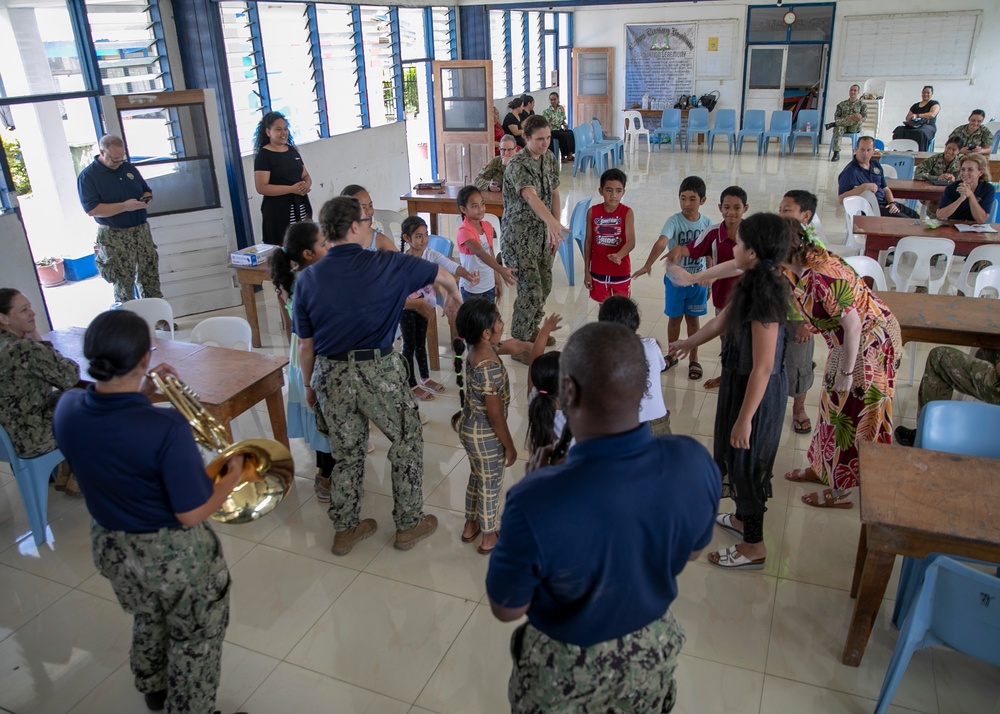 Pacific Partnership 2023: PP23 Engages with Local Children at STEM and Concert Event.