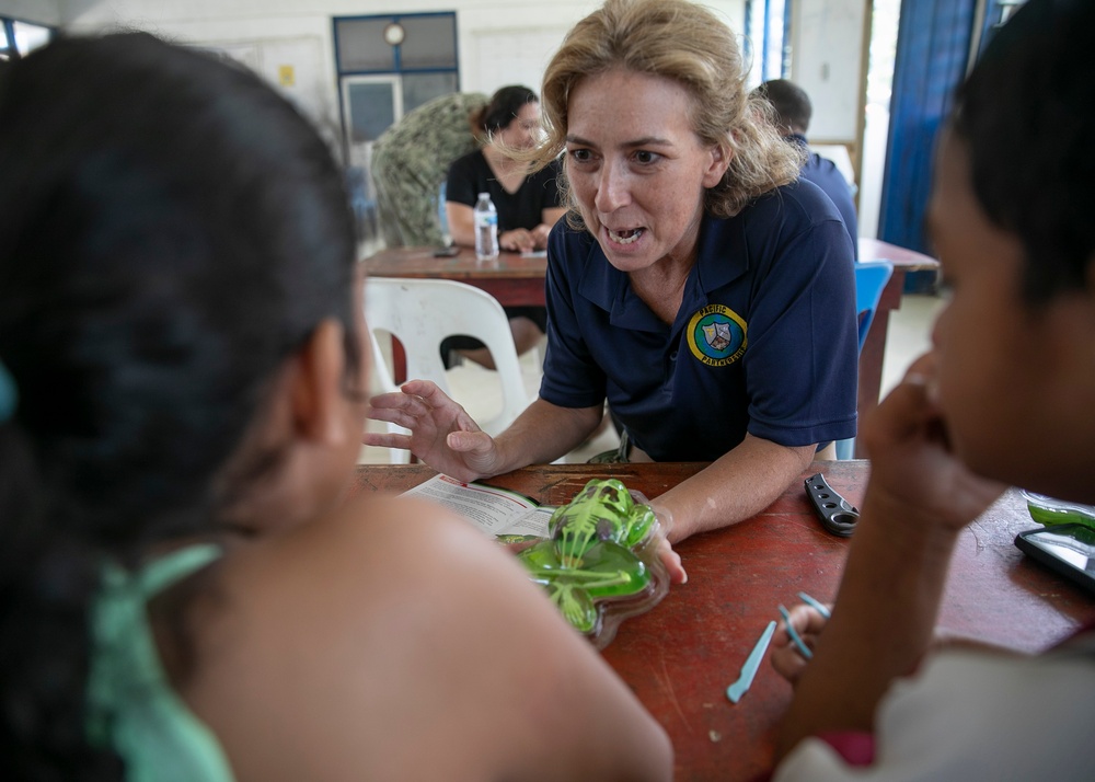 Pacific Partnership 2023: PP23 Engages with Local Children at STEM and Concert Event.