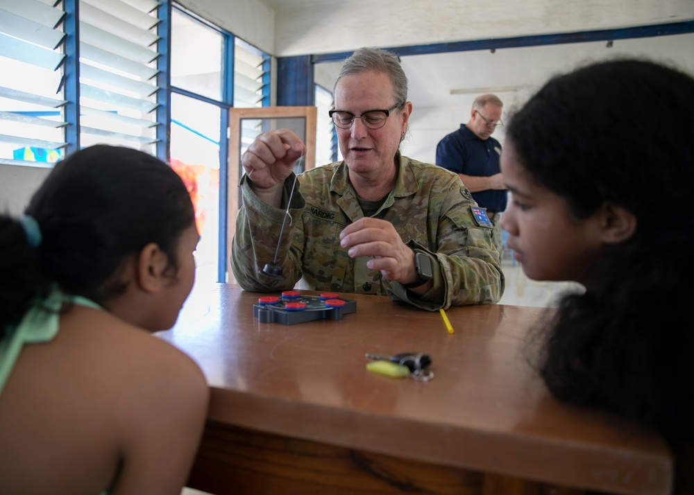 Pacific Partnership 2023: PP23 Engages with Local Children at STEM and Concert Event.