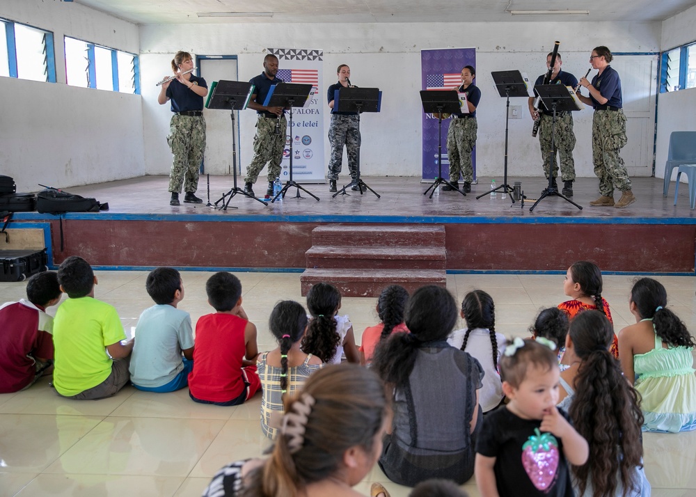 Pacific Partnership 2023: PP23 Engages with Local Children at STEM and Concert Event.