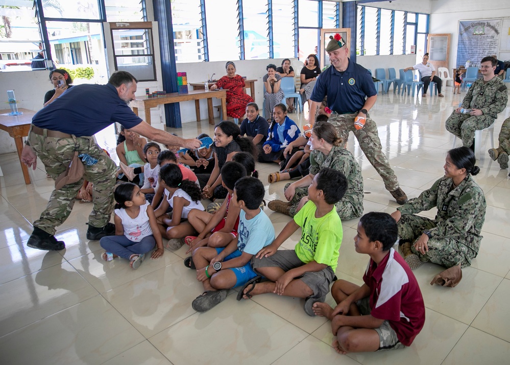 Pacific Partnership 2023: PP23 Engages with Local Children at STEM and Concert Event.