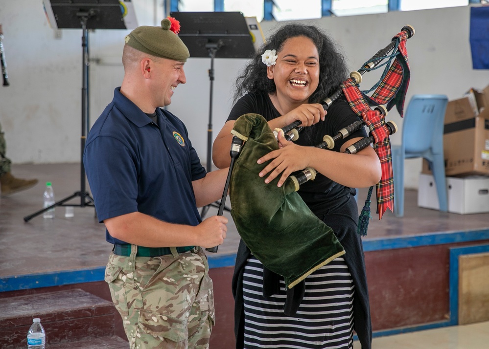 Pacific Partnership 2023: PP23 Engages with Local Children at STEM and Concert Event.