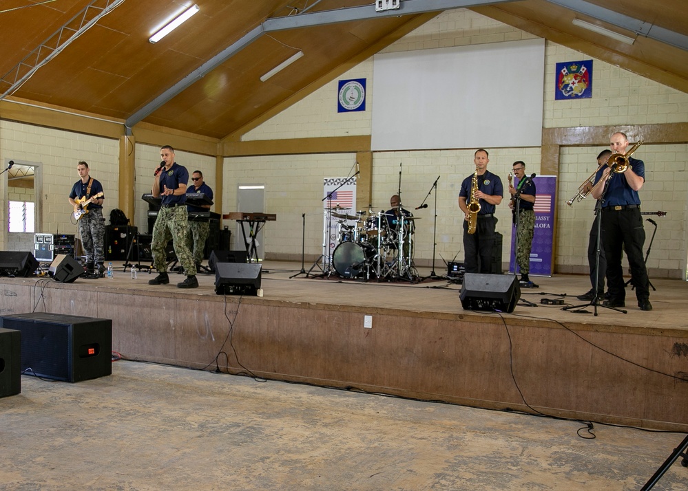 Pacific Partnership 2023: PP23 Rock Band Performs at Tupou College