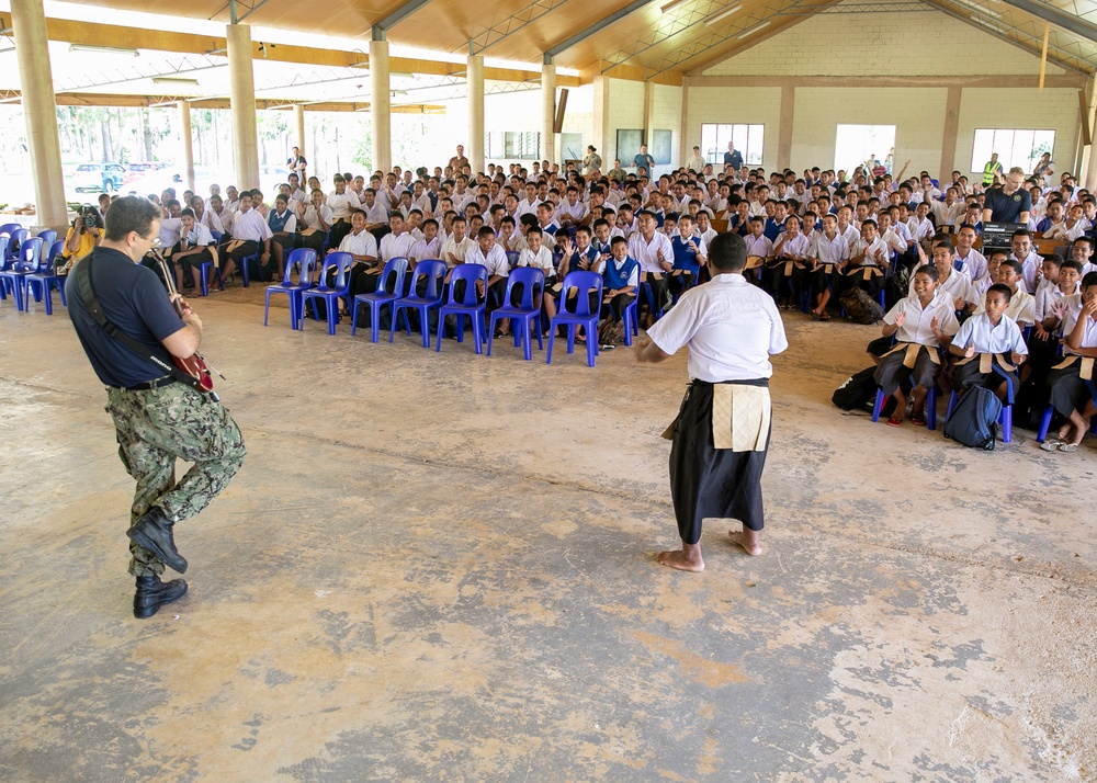 Pacific Partnership 2023: PP23 Rock Band Performs at Tupou College