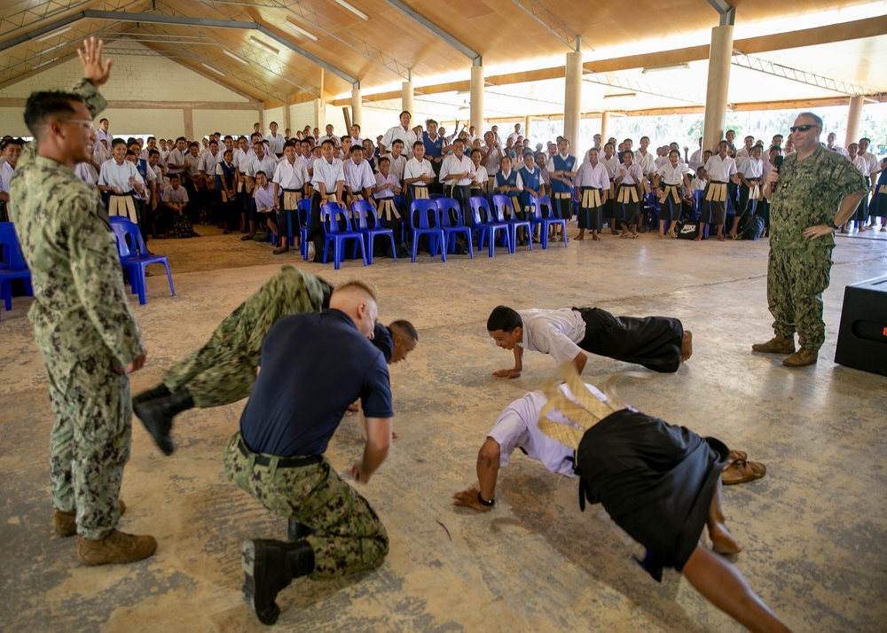 Pacific Partnership 2023: PP23 Rock Band Performs at Tupou College