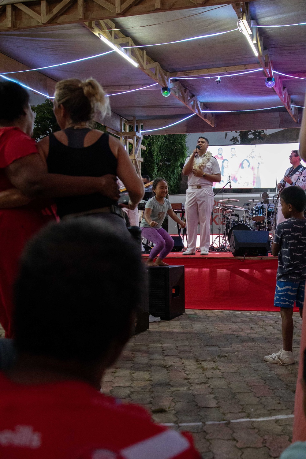 Pacific Partnership 2023 Band performs at Digicel Square in Tonga