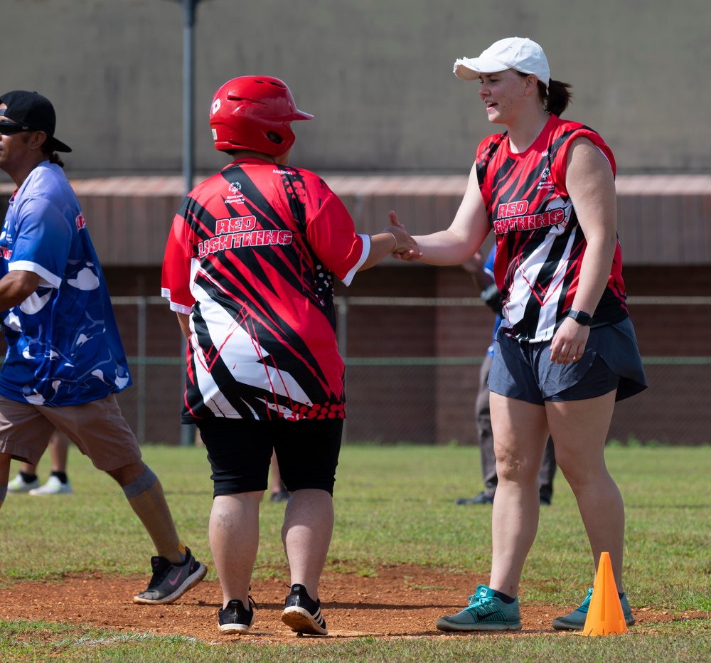 Andersen Air Force Base Airmen coach the Special Olympics
