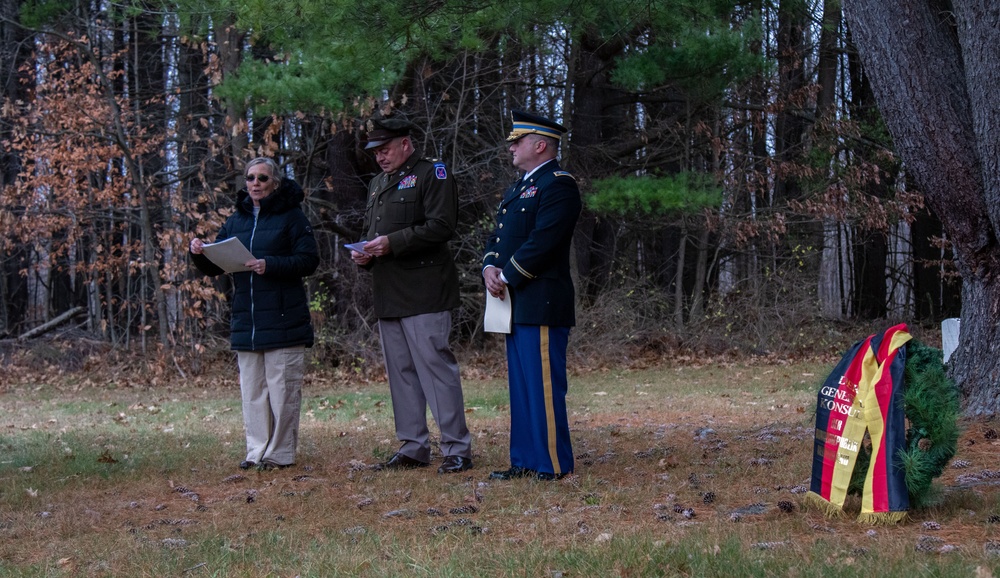 Fort Drum’s German POWs honored with wreath-laying on Remembrance Day