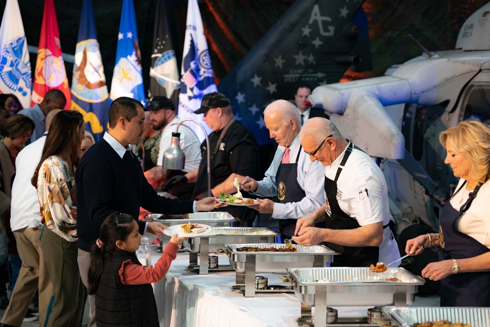 President Biden, First Lady Host 'Friendsgiving' at Naval Station Norfolk