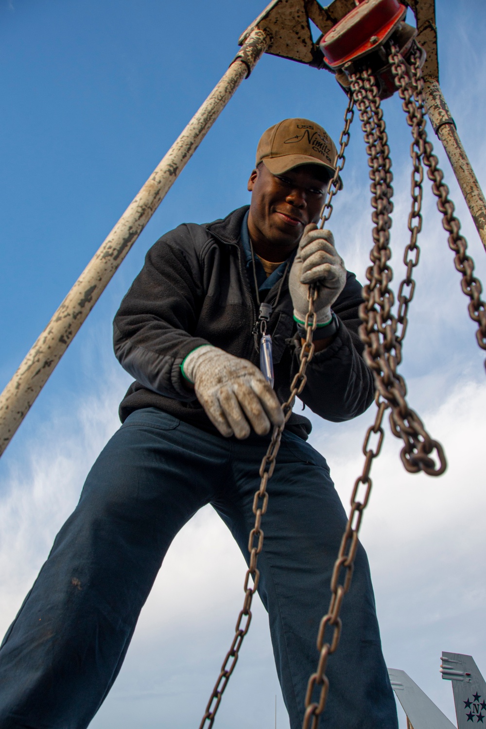 Sailor Lowers Chain