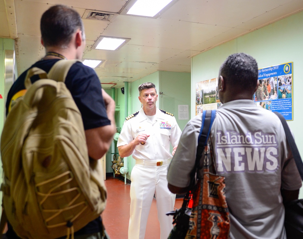 Pacific Partnership 2024-1: USNS Mercy Media Availability in Solomon Islands