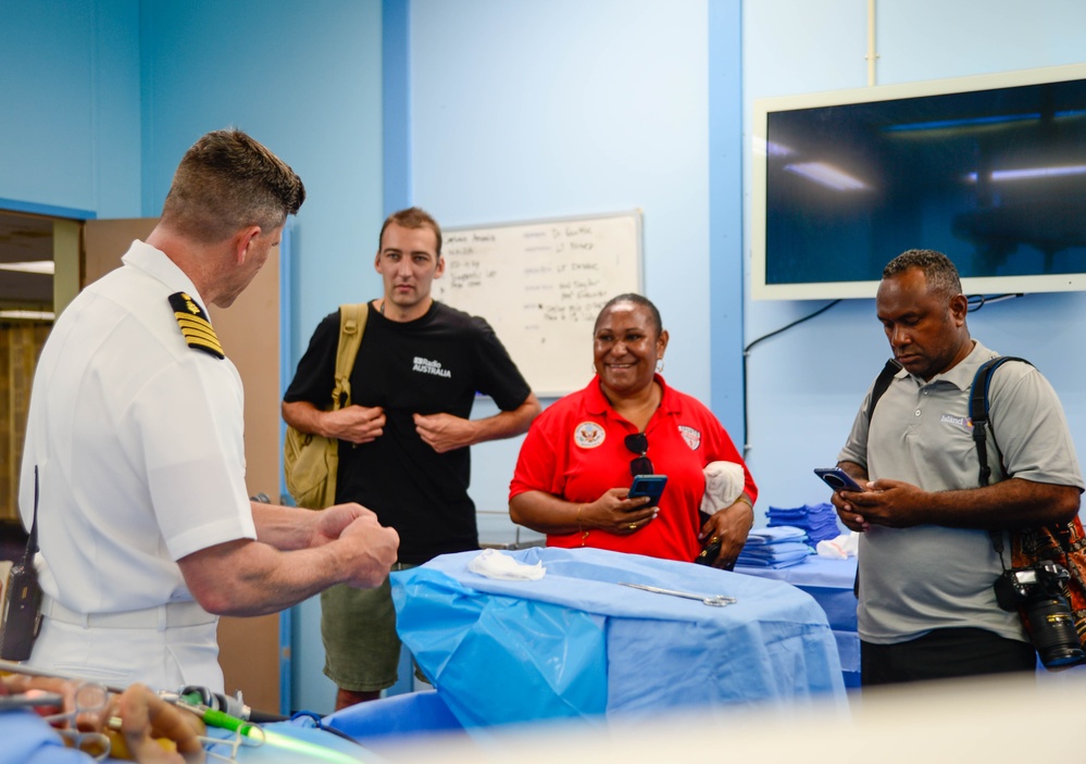 Pacific Partnership 2024-1: USNS Mercy Media Availability in Solomon Islands