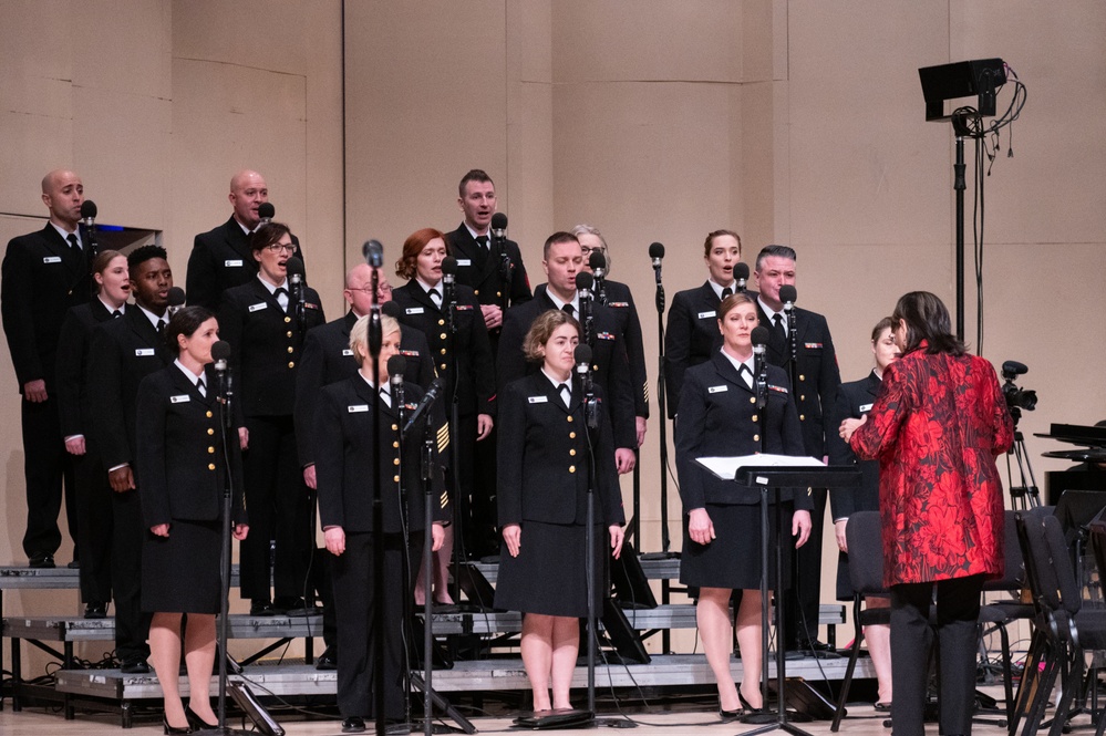 The United States Navy Band Sea Chanters perform at the Inaugural Diversity in Music Summit
