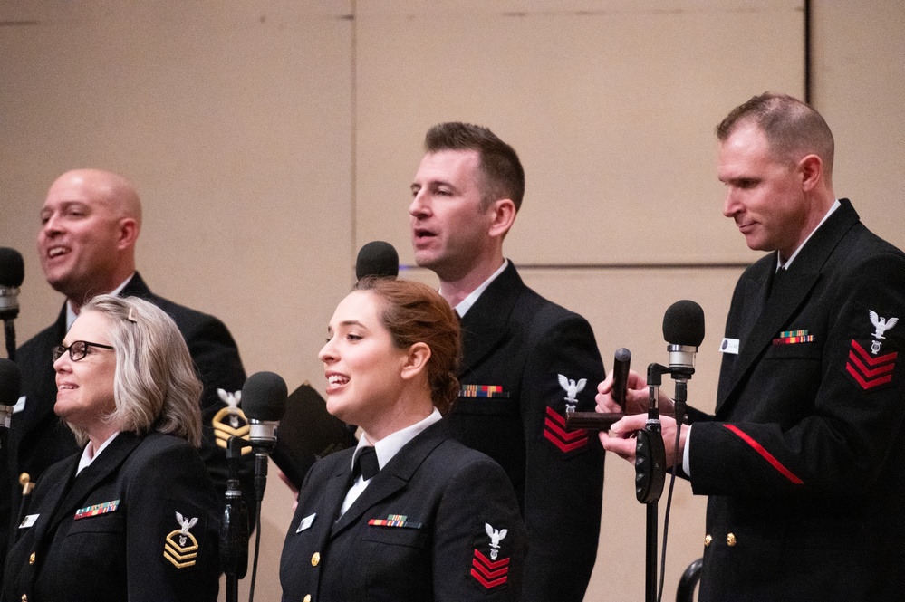 The United States Navy Band Sea Chanters perform at the Inaugural Diversity in Music Summit