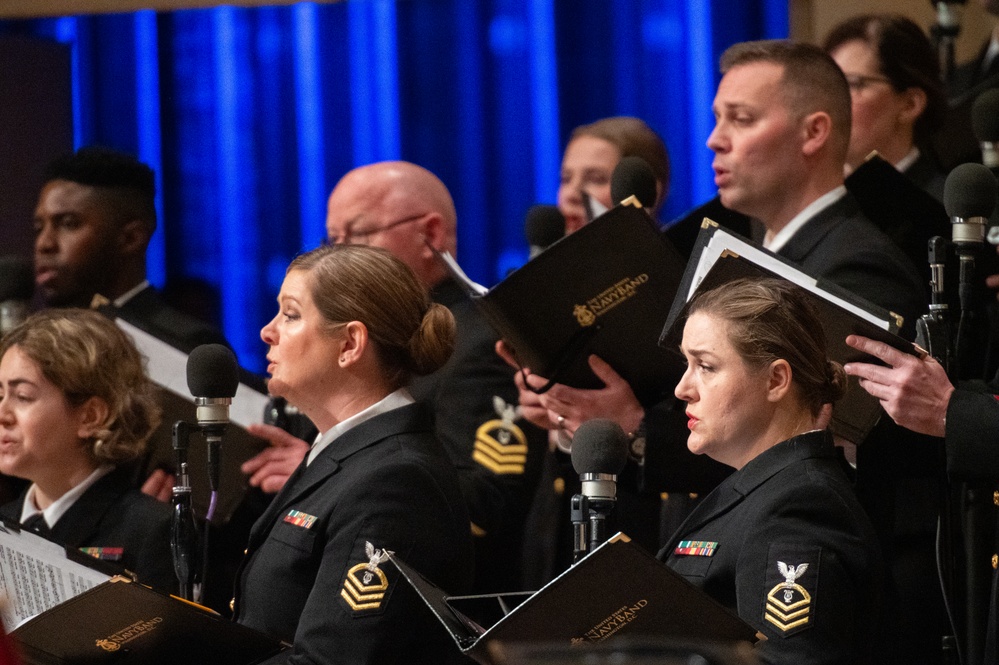 The United States Navy Band Sea Chanters perform at the Inaugural Diversity in Music Summit