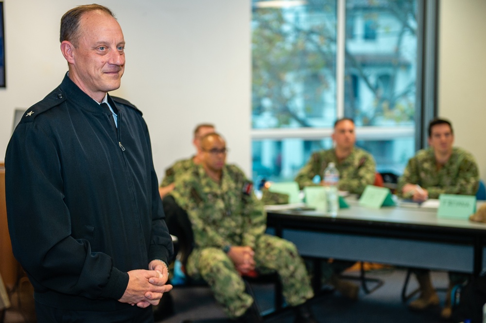 Rear Adm. Nowakowski Visits NRC Alameda