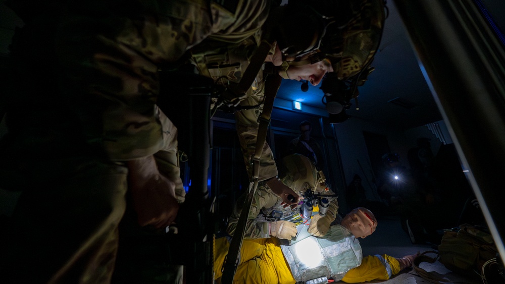 Kunsan EOD, SFS, SERE tag-team night operations