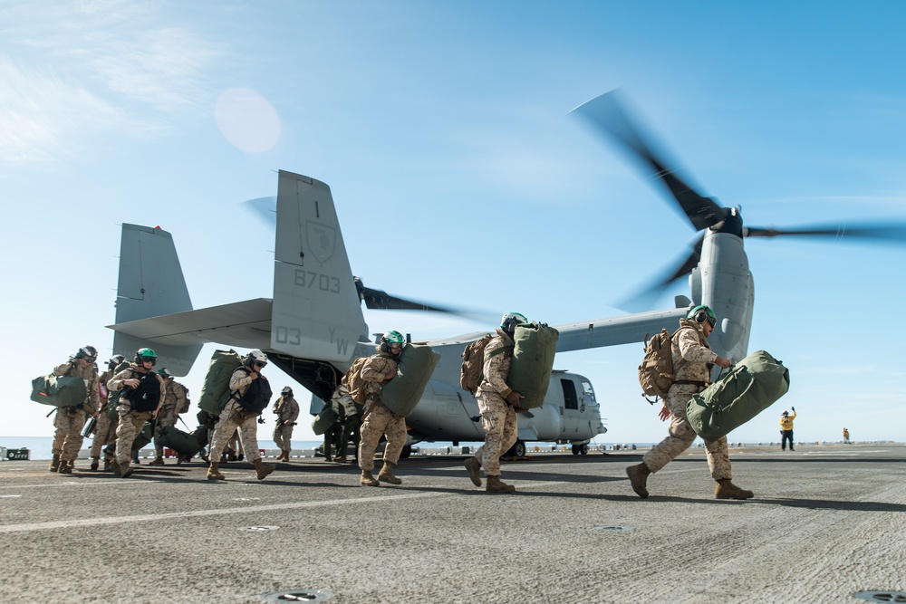 Marines of VMFA-225 Land Aboard USS Boxer