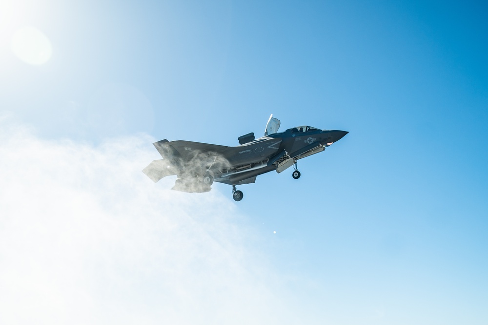 VMFA-225 Lands Aboard USS Boxer during Integrated Training