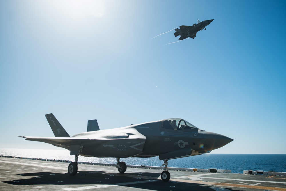 VMFA-225 Lands Aboard USS Boxer during Integrated Training