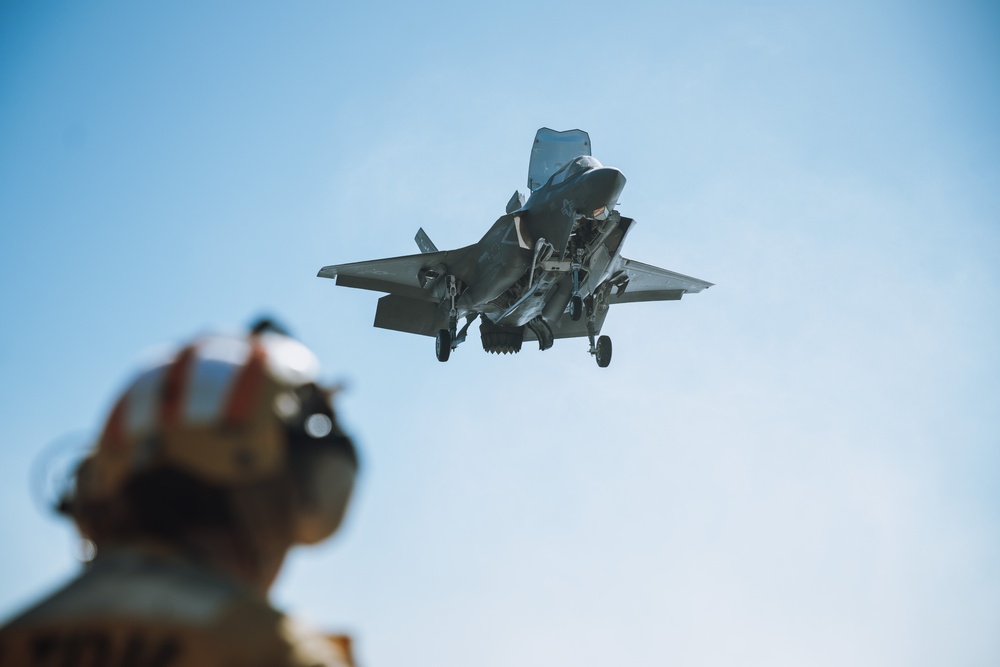 VMFA-225 Lands Aboard USS Boxer during Integrated Training