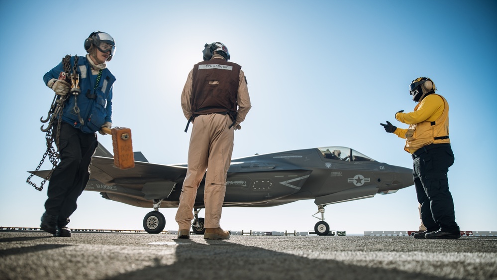 VMFA-225 Lands Aboard USS Boxer during Integrated Training