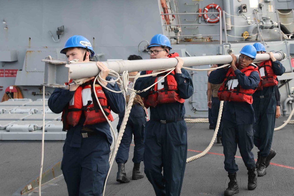 USS Thomas Hudner Conduct Sea and Anchor Operations