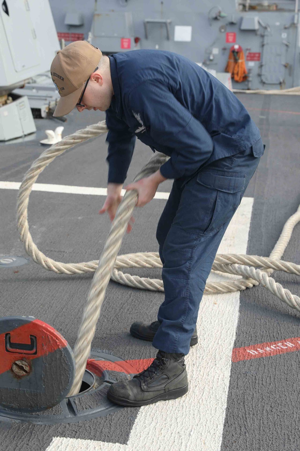 USS Thomas Hudner Conduct Sea and Anchor Operations