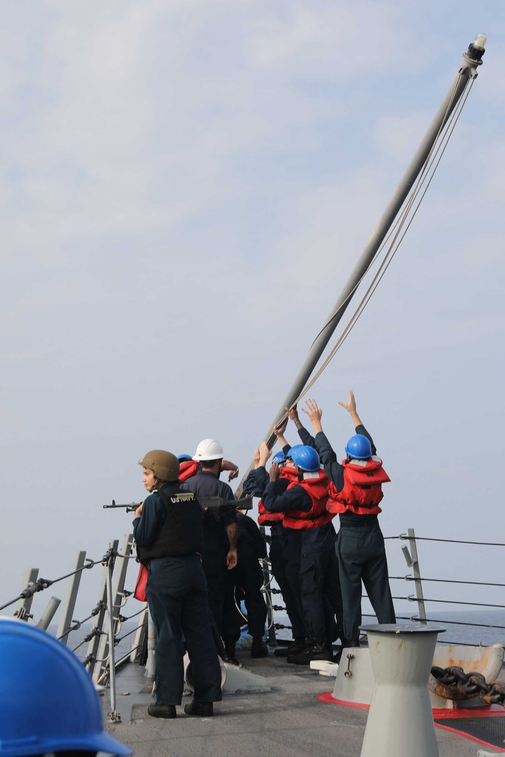 USS Thomas Hudner Conduct Sea and Anchor Operations
