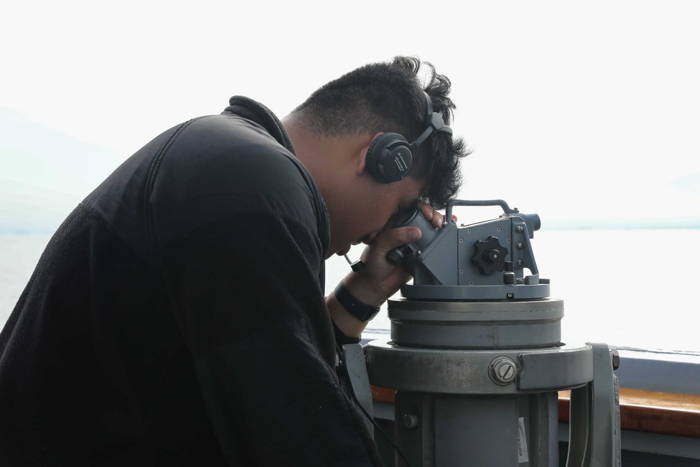 USS Thomas Hudner Conduct Sea and Anchor Operations