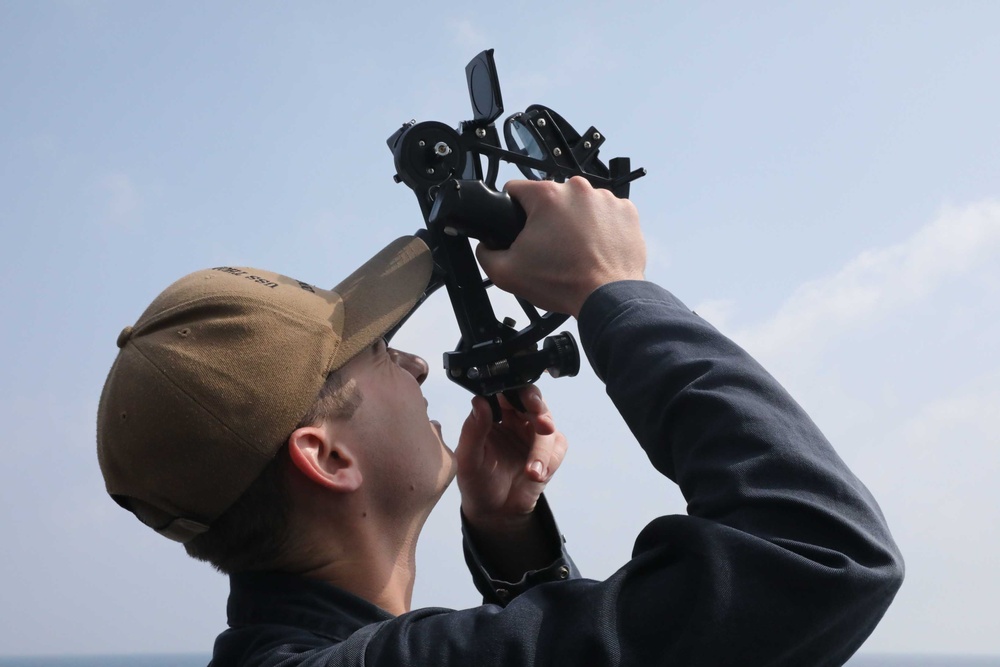 USS Thomas Hudner Conducts Navigation Operations