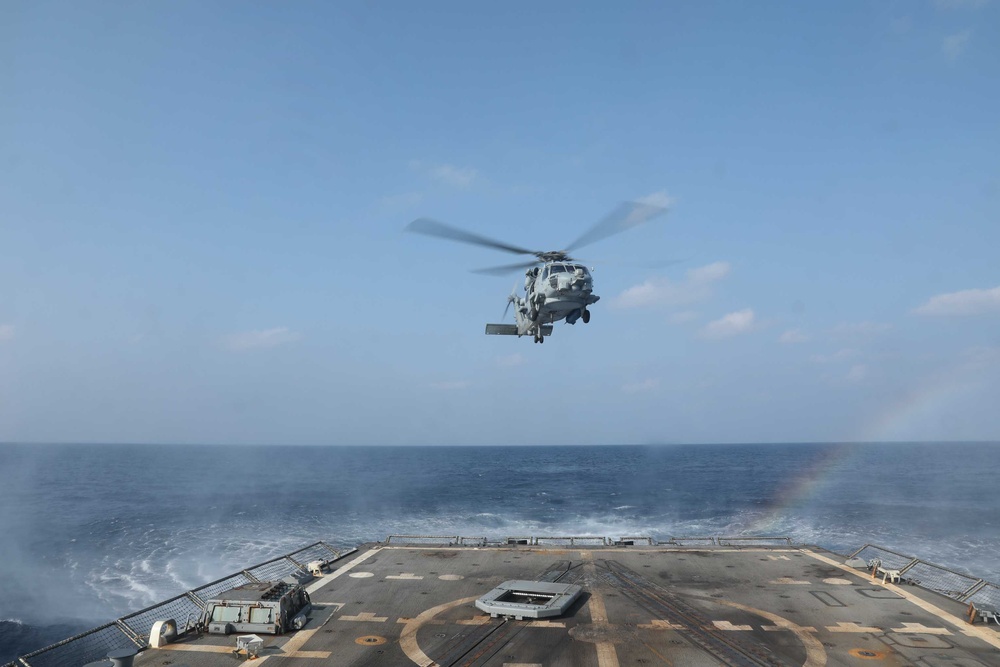 USS Thomas Hudner Conducts Flight Operations