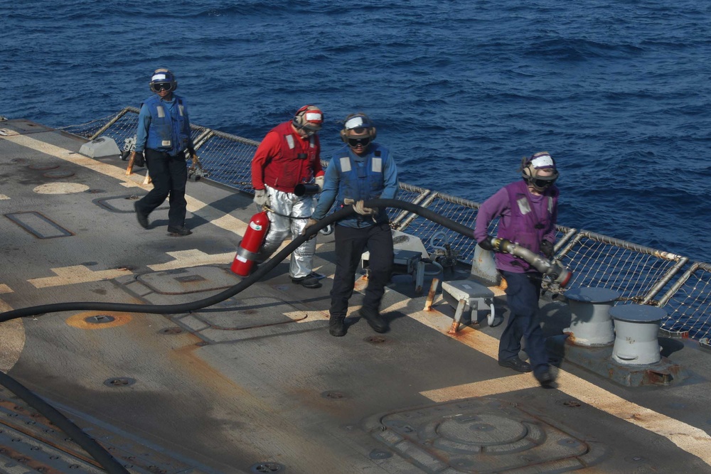 USS Thomas Hudner Conducts Flight Operations