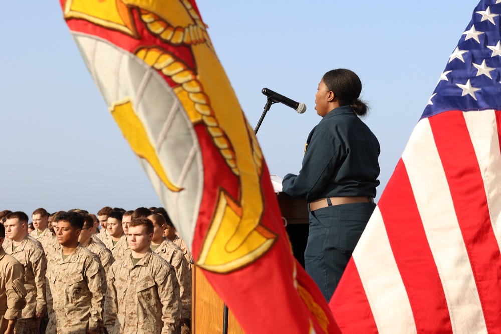 USS Bataan &amp; MEU(SOC) Celebrate 248th U.S. Marine Corps birthday