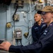 USS Hopper (DDG 70) Sailors Conduct Watch Turnover in the Pacific Ocean