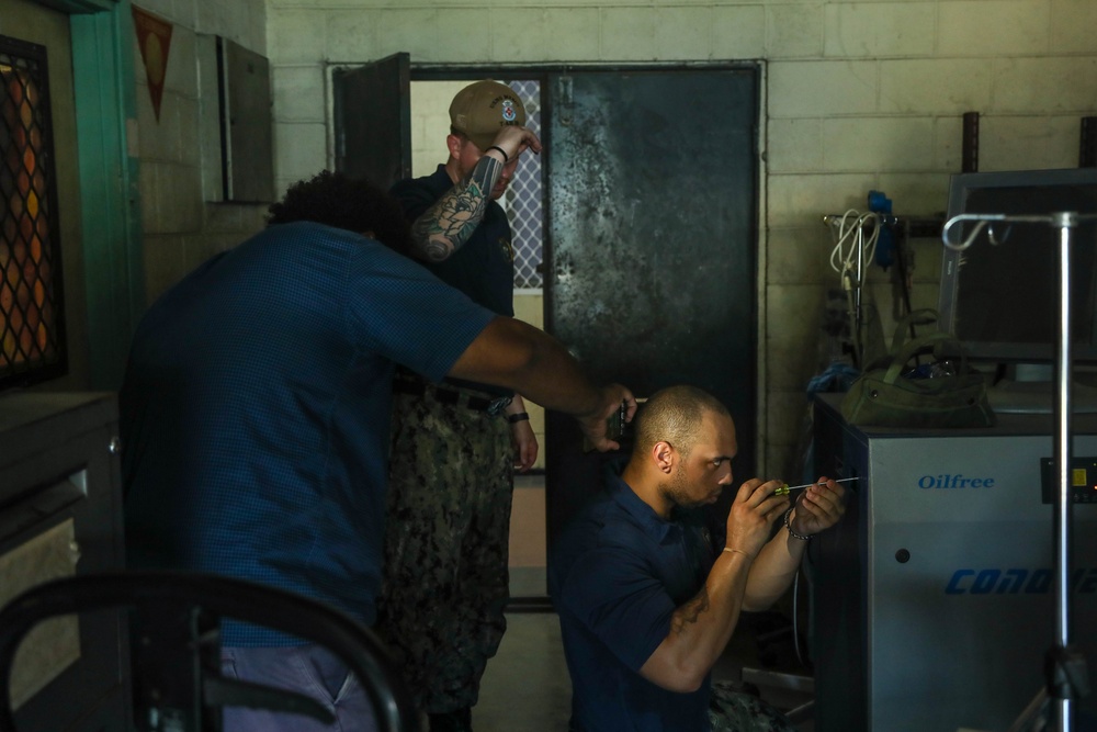 Pacific Partnership 2024-1: USNS Mercy Sailors Repair Medical Equipment at Hospital in Solomon Islands Nov. 20