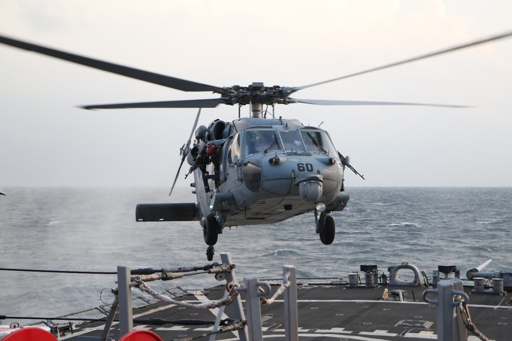 USS Stethem Conducts Flight Operations