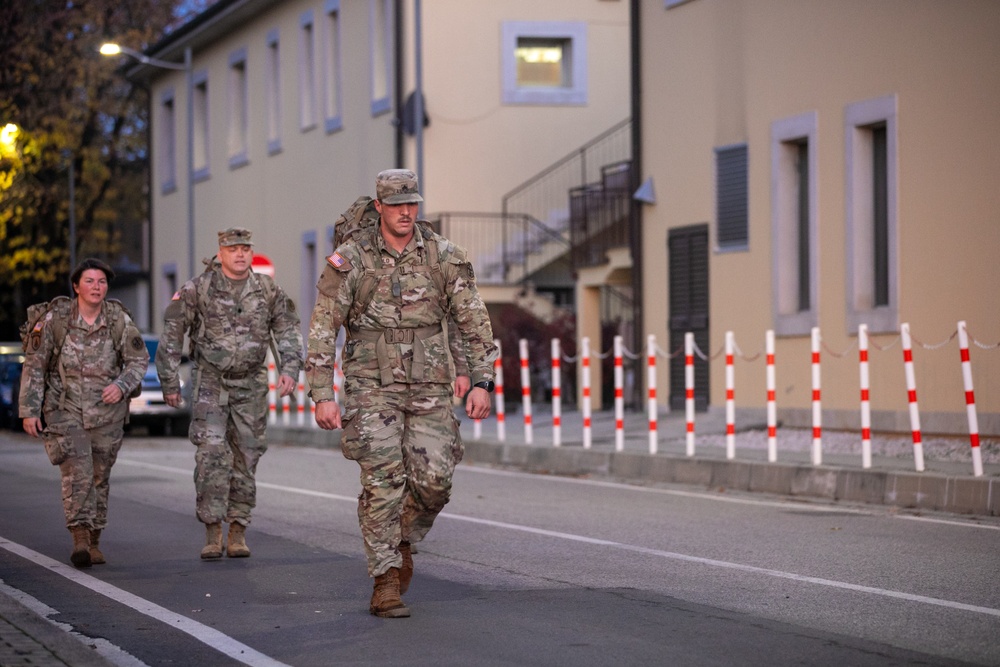 Ruck march for the holidays