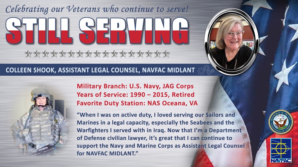 NAVFAC MIDLANT Recognizes its Civilian Workforce of Military Veterans who are &quot;STILL SERVING&quot;