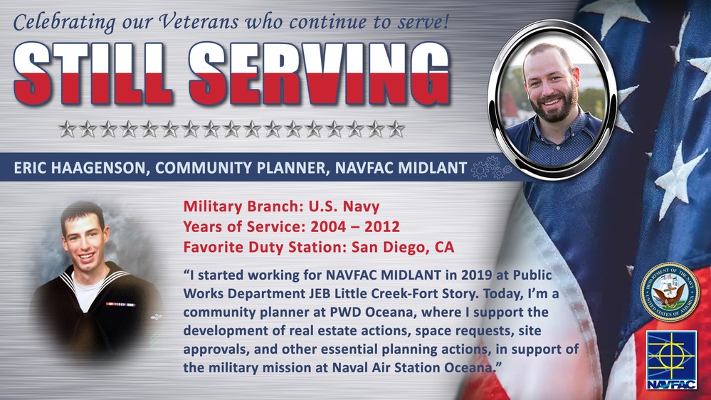 NAVFAC MIDLANT Recognizes its Civilian Workforce of Military Veterans who are &quot;STILL SERVING&quot;