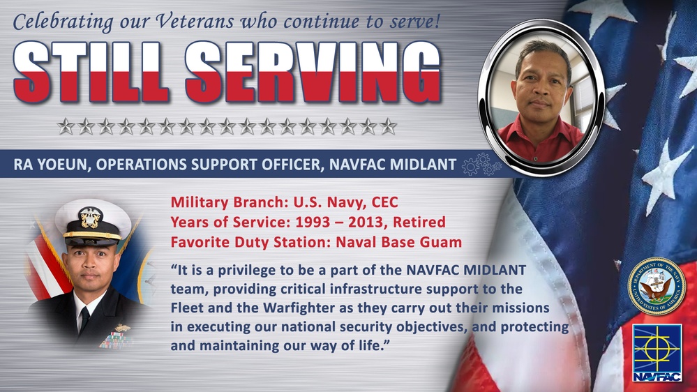 NAVFAC MIDLANT Recognizes its Civilian Workforce of Military Veterans who are &quot;STILL SERVING&quot;