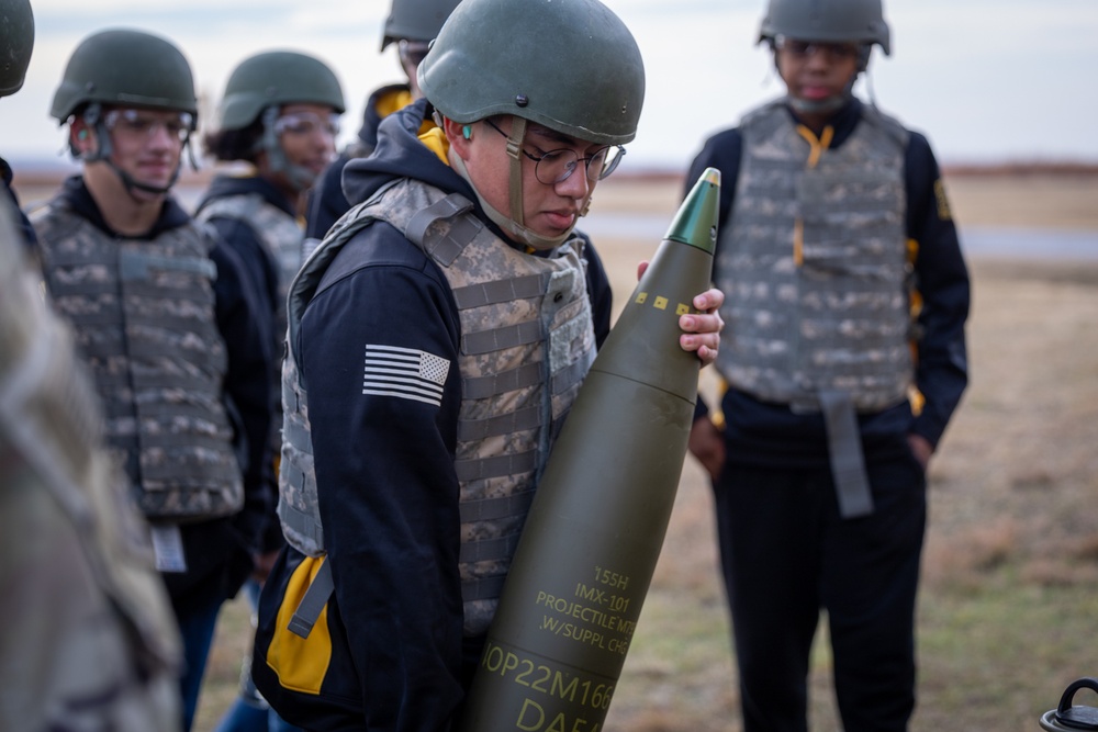 MacArthur Senior High School JROTC cadets visit Fort Sill for hands-on Army experience