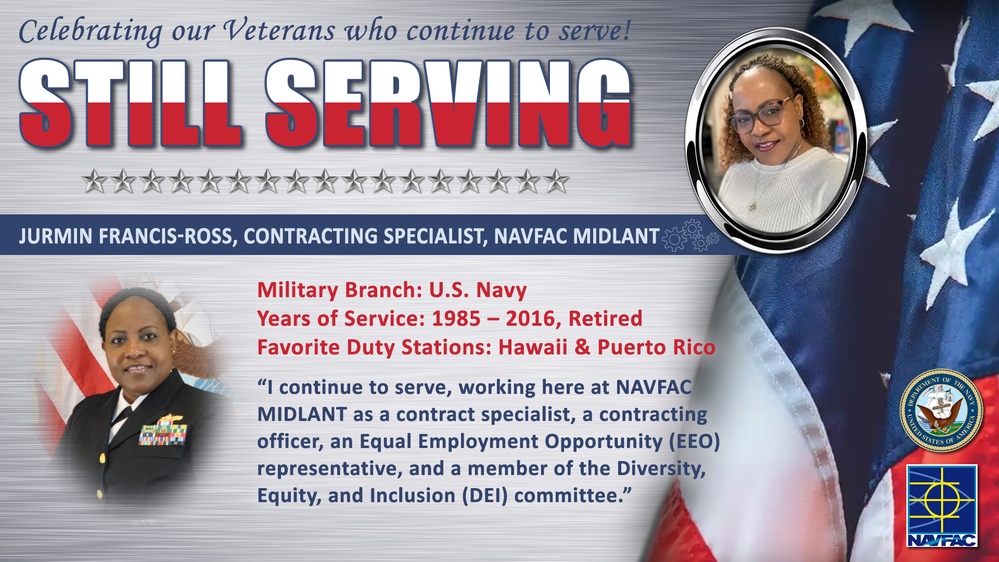 NAVFAC MIDLANT Recognizes its Civilian Workforce of Military Veterans who are &quot;STILL SERVING&quot;