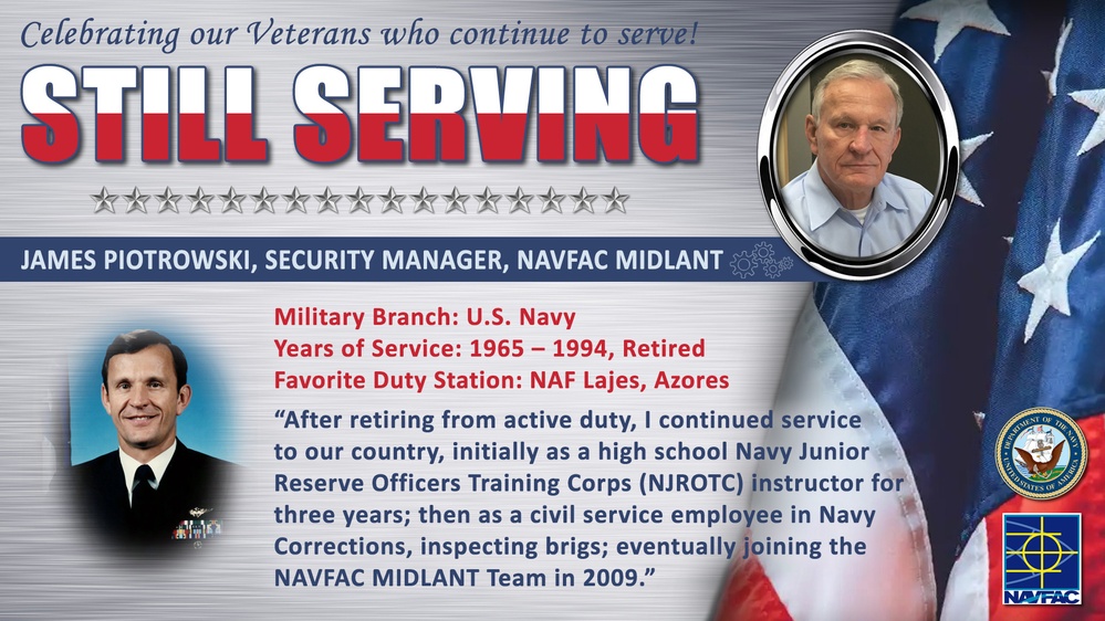 NAVFAC MIDLANT Recognizes its Civilian Workforce of Military Veterans who are &quot;STILL SERVING&quot;