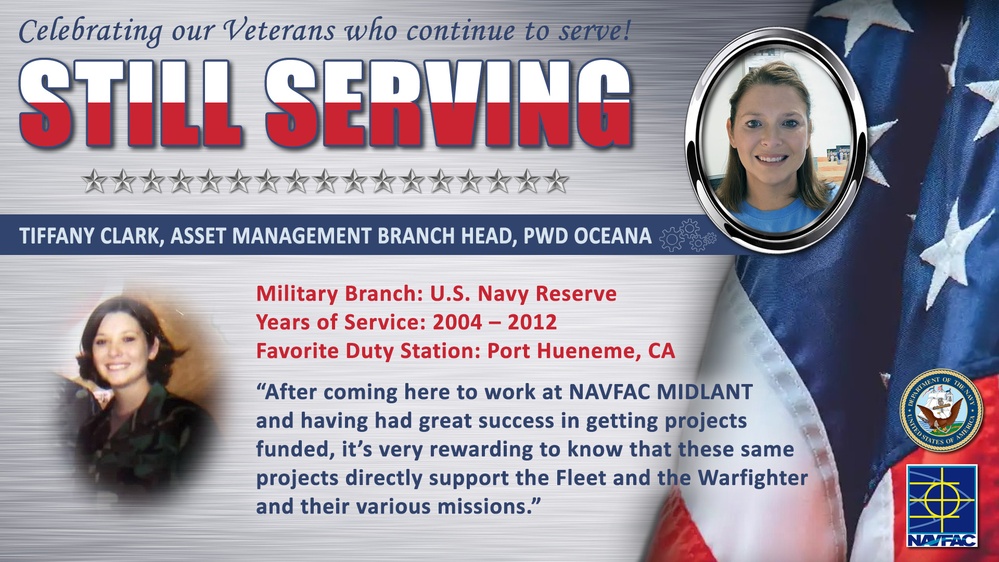 NAVFAC MIDLANT Recognizes its Civilian Workforce of Military Veterans who are &quot;STILL SERVING&quot;